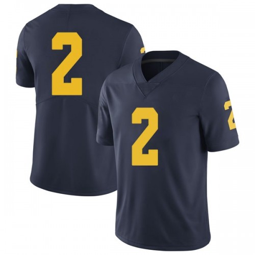 Shea Patterson Michigan Wolverines Men's NCAA #2 Navy Limited Brand Jordan College Stitched Football Jersey FYE4154CS